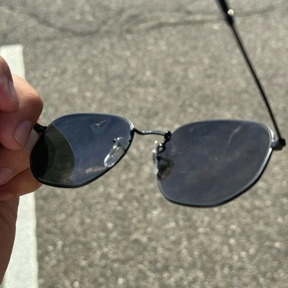 Ray-Ban Unisex Polarized Sunglasses, RB3548N HEXAGONAL WASHED EVOLVE